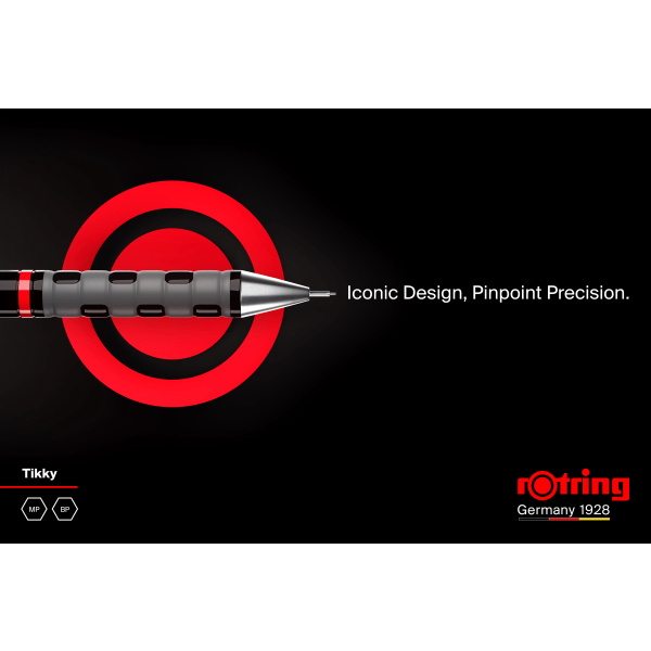 slide 4 of 4, Rotring Tikky Mechanical Pencil 0.5mm White Barrel with Leads, 1 ct