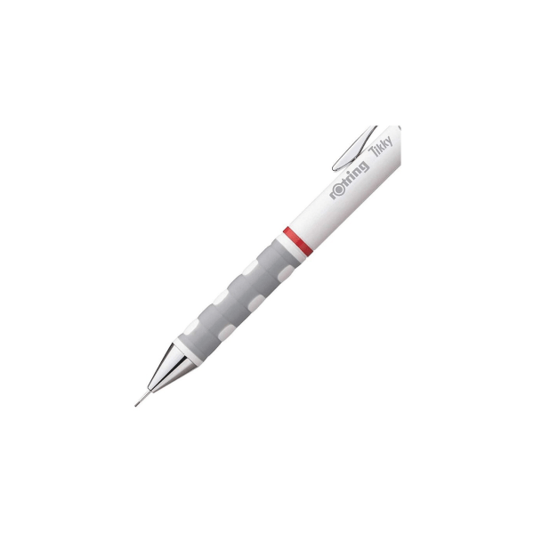 slide 2 of 4, Rotring Tikky Mechanical Pencil 0.5mm White Barrel with Leads, 1 ct
