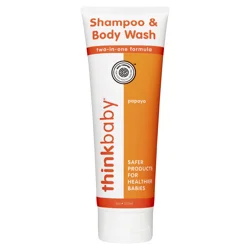 Thinkbaby Shampoo & Body Wash, Two-In-One Formula, Papaya