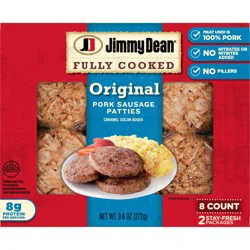 Jimmy Dean Fully Cooked Original Pork Breakfast Sausage Patties