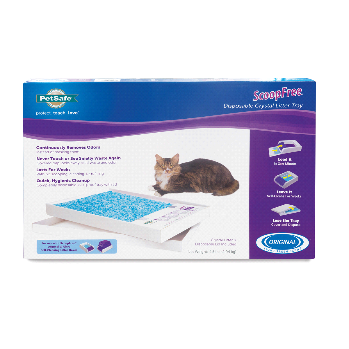 slide 1 of 3, Scoopfree Disposable Crystal Cat Litter Tray, Refill, One Size