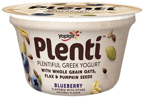 slide 1 of 1, Yoplait Plenti Greek Yogurt - Blueberry, 5.5 oz