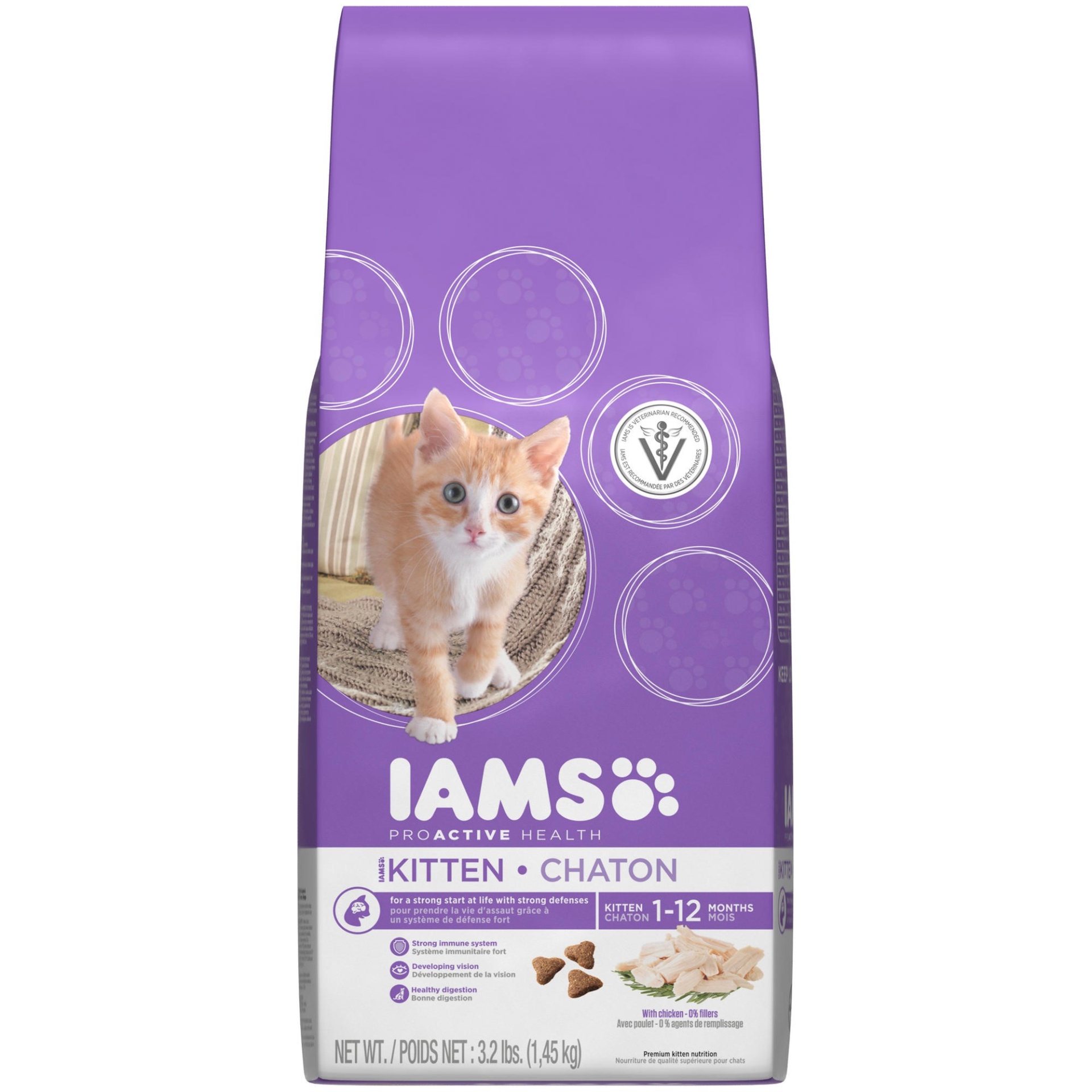 slide 1 of 1, IAMS Proactive Health Kitten Dry Cat Food, 1 ct