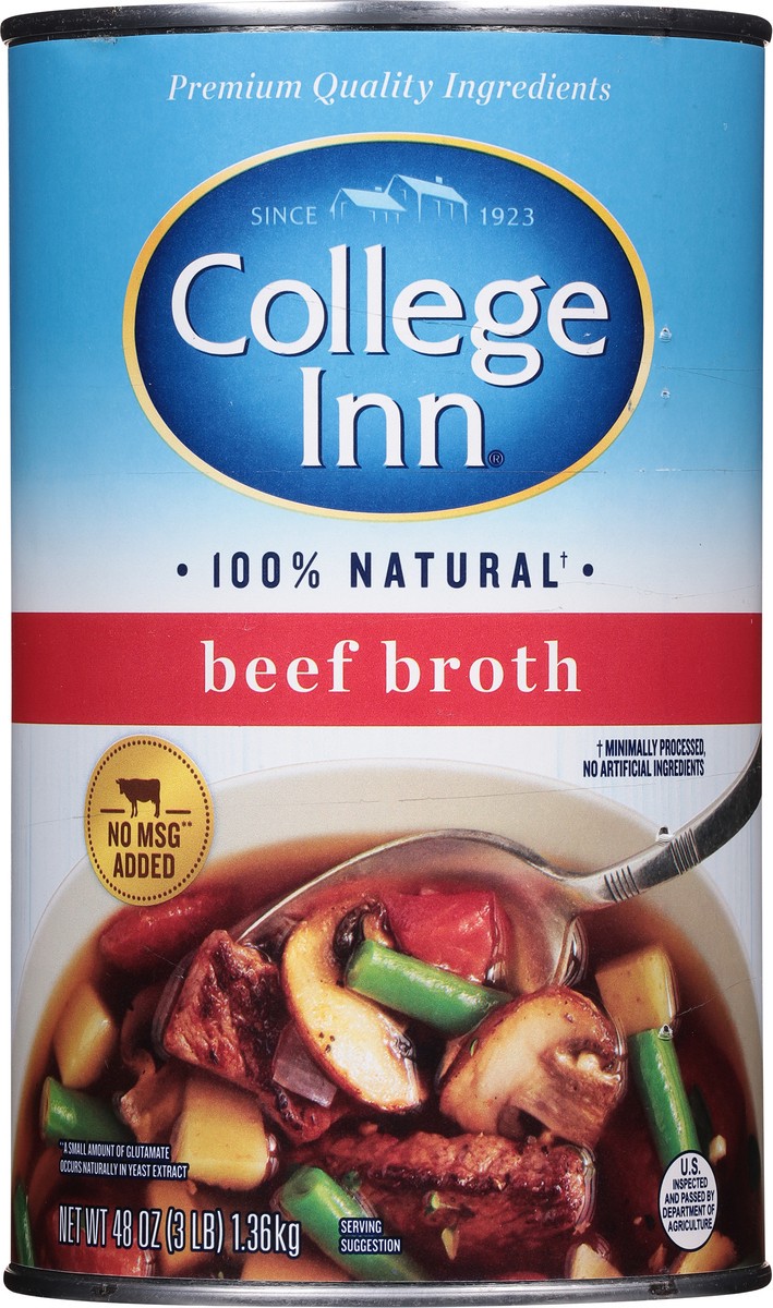 slide 7 of 9, College Inn Beef Broth 48 oz, 48 oz