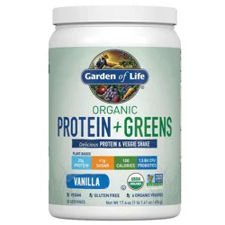 Garden of Life Organic Vanilla Flavor Protein + Greens Shake 17.4 oz