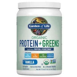 Garden of Life Organic Vanilla Flavor Protein + Greens Shake 17.4 oz