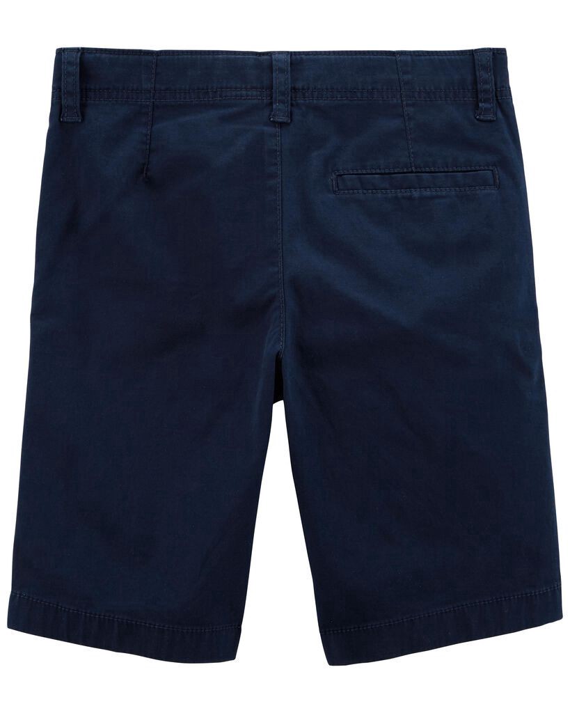 slide 2 of 2, Oshkosh Kid Stretch Chino Shorts Navy 5, 1 ct