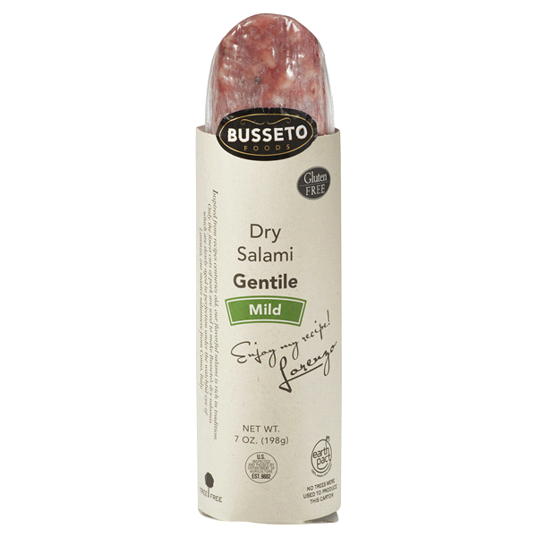 slide 1 of 2, Busseto Foods Dry Salami Gentile, Mild, 7 oz