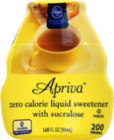 slide 1 of 1, Kroger Apriva Zero Calorie Liquid Sweetener With Sucralose, 1.68 fl oz