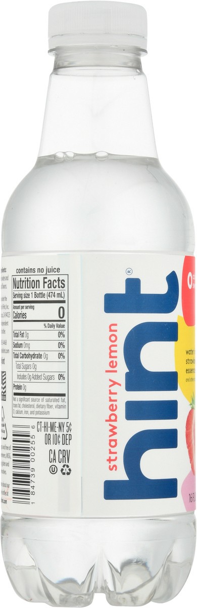 slide 6 of 9, Hint Strawberry Lemon Water - 16 fl oz, 16 fl oz