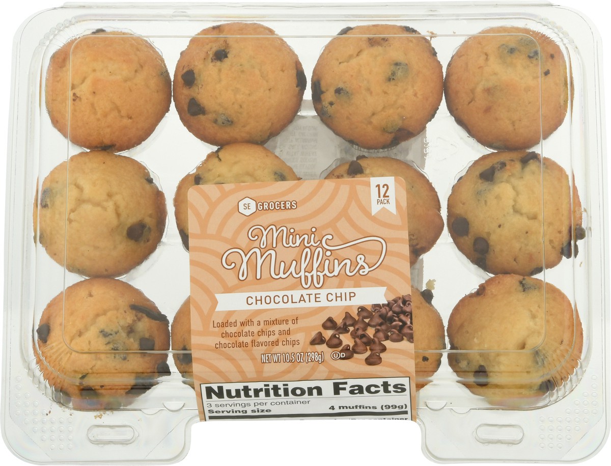 slide 1 of 9, Chocolate Chip Mini Muffin, 1 ct