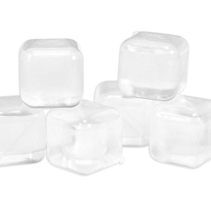 slide 1 of 5, Kikkerland Square Reusable Ice Cubes, 30 ct