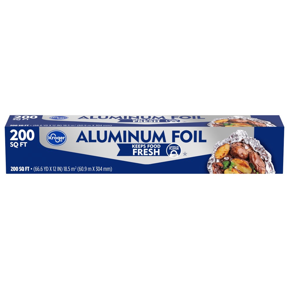 slide 1 of 4, Kroger Aluminum Foil, 200 sq ft