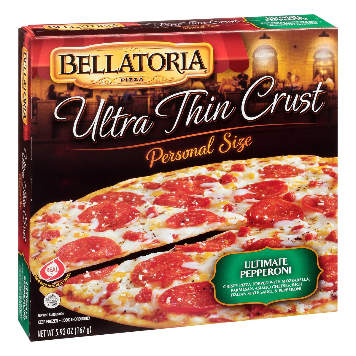 slide 10 of 13, Bellatoria Pizza Personal Pepperoni, 5.93 oz
