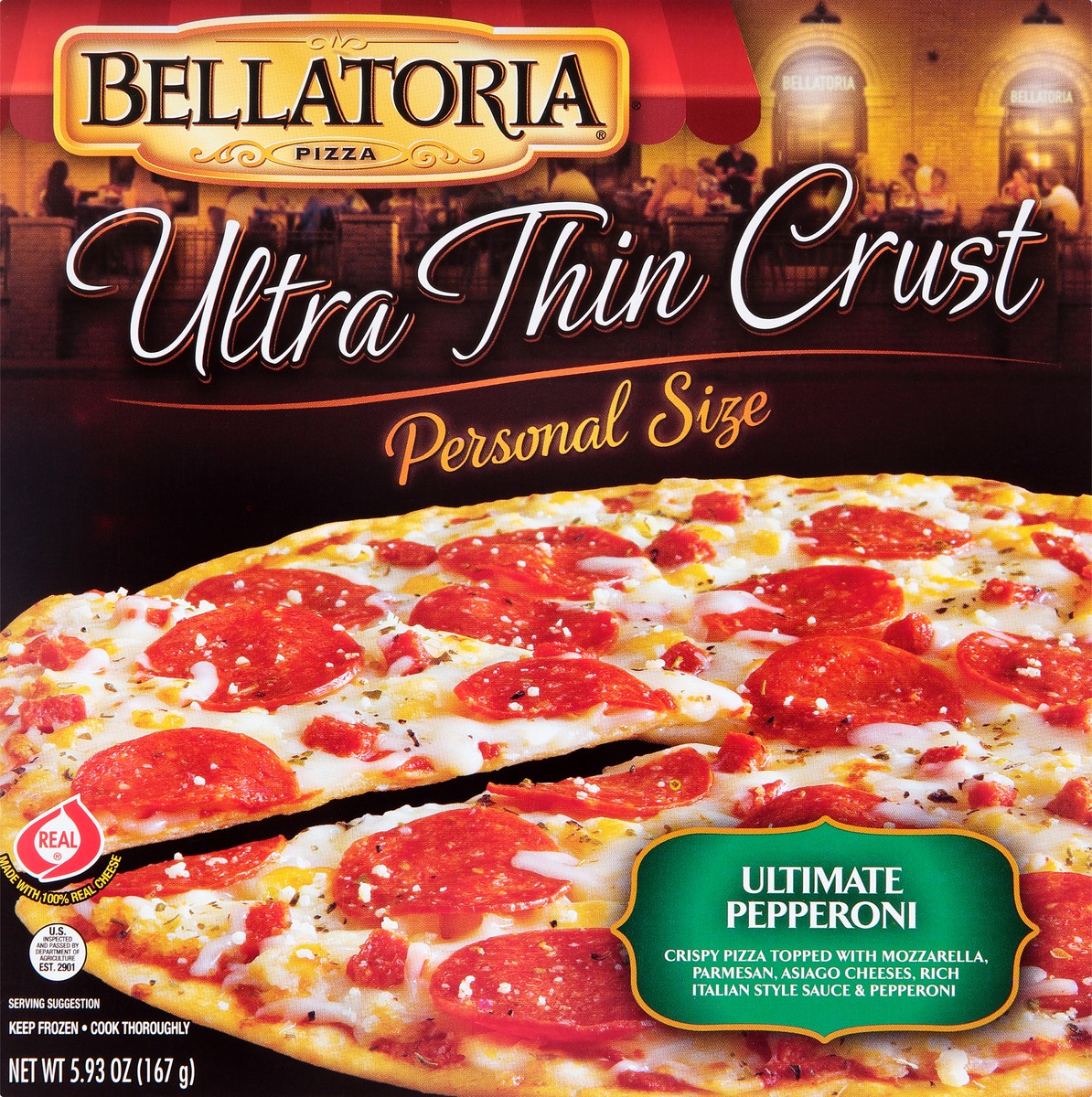 slide 9 of 13, Bellatoria Pizza Personal Pepperoni, 5.93 oz