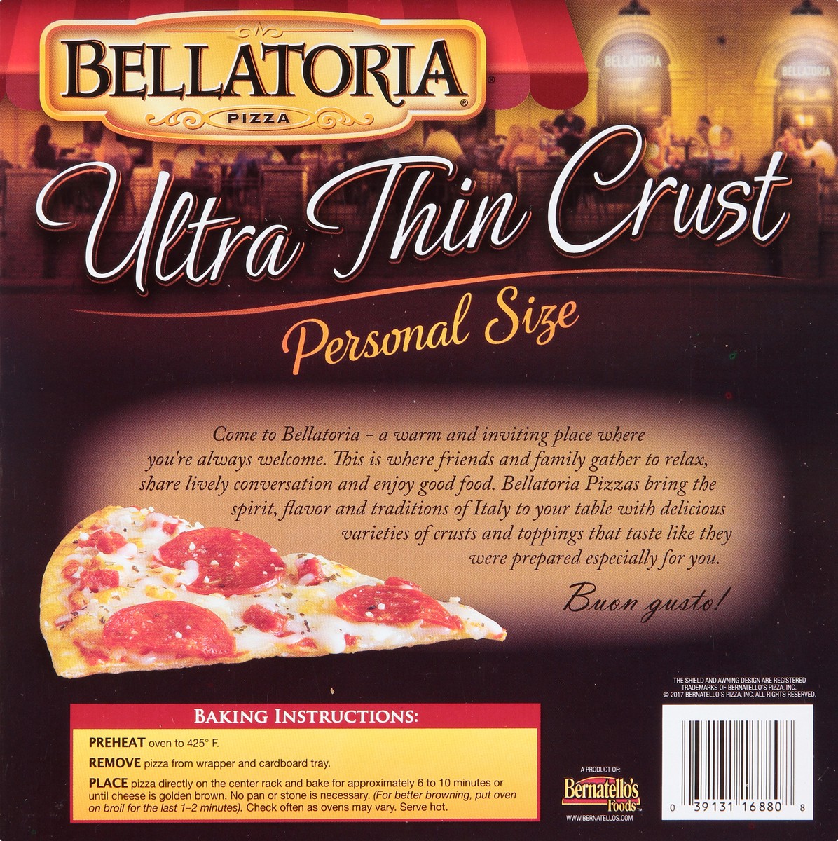 slide 7 of 13, Bellatoria Pizza Personal Pepperoni, 5.93 oz