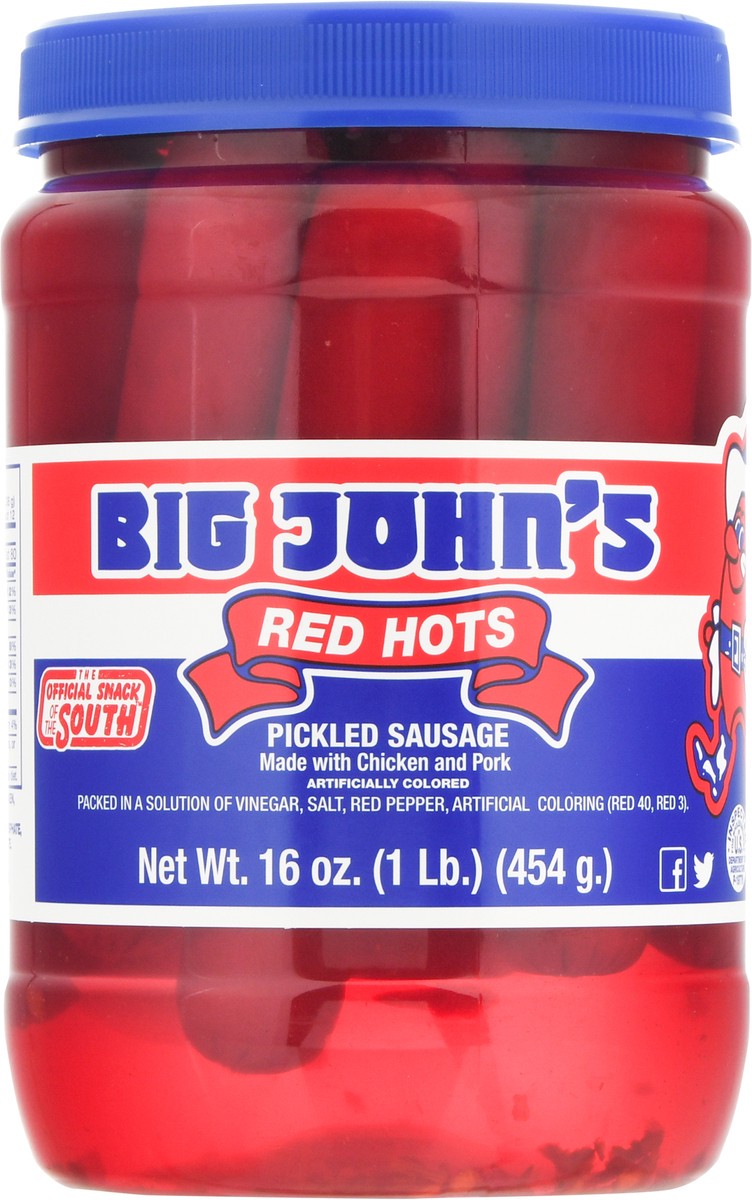 slide 11 of 11, Big John's Red Hots Pickled Sausage 16 oz, 16 oz