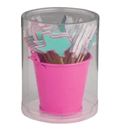 Destination Holiday Texas Charcuterie Picks in Storage Tin Pail