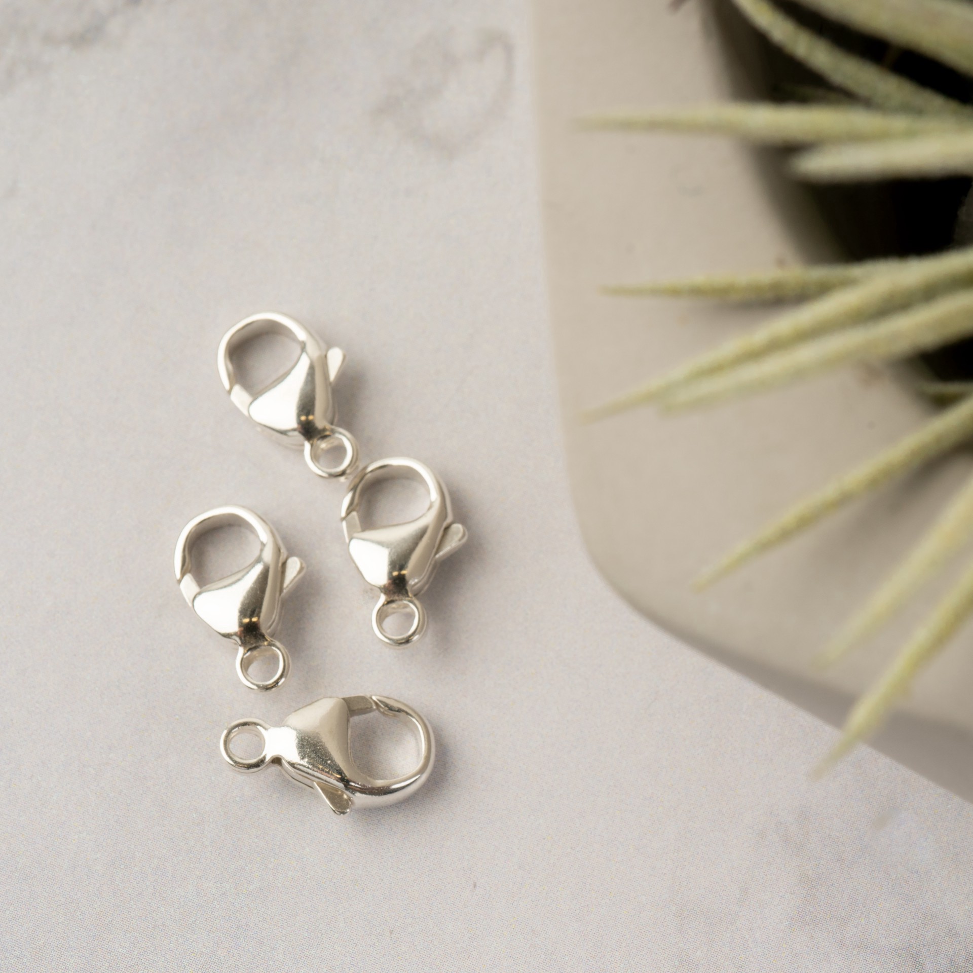 slide 3 of 3, Sterling Silver Large Lobster Clasp, 4ct. By Bead Landing, 4 ct