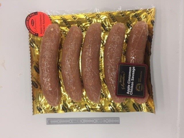 slide 1 of 1, Dierbergs Apple Cinnamon Chicken Sausage Link, 20 oz