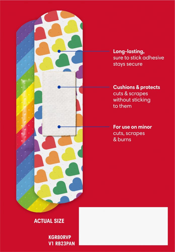 slide 5 of 6, Kroger Rainbow Variety Pack Bandage, 80 ct