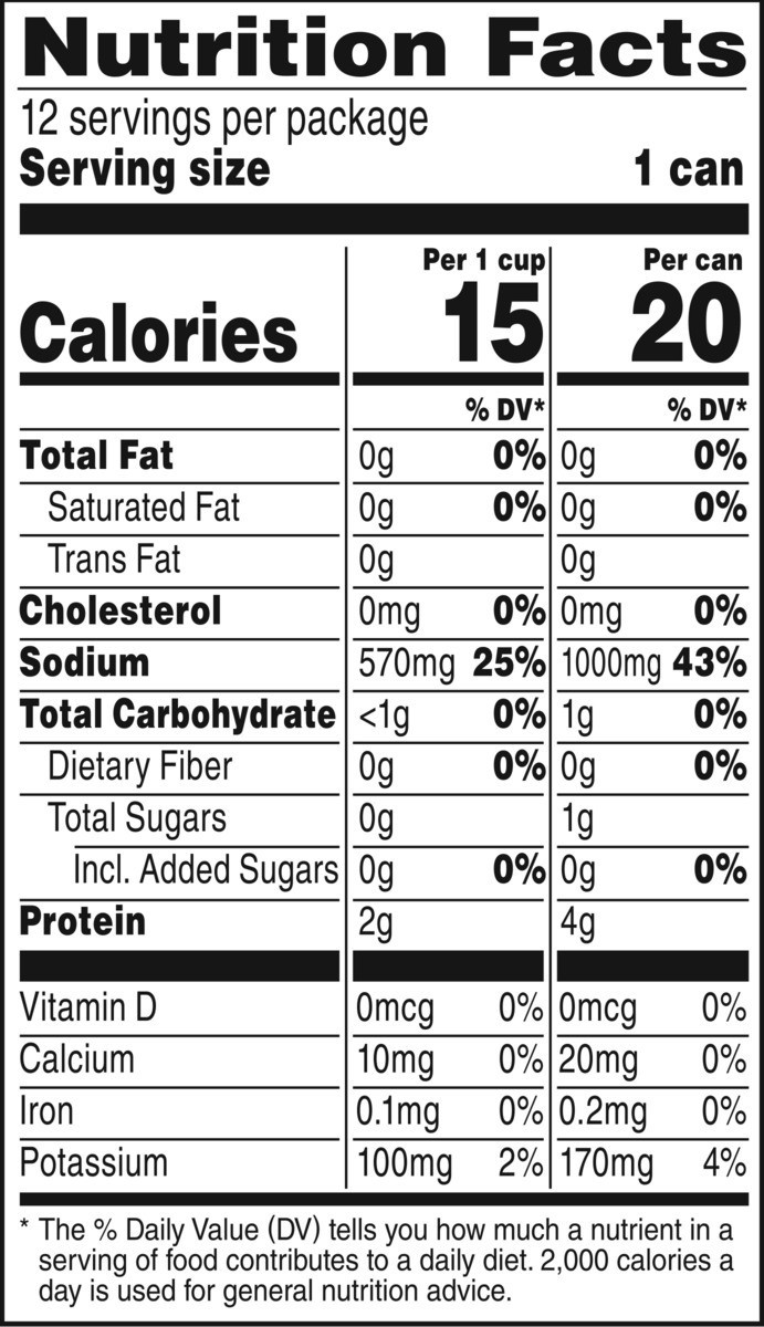 slide 11 of 11, Swanson Natural Goodness 33% Less Sodium Chicken Broth, 14.5 oz Can (Pack of 12), 174 oz