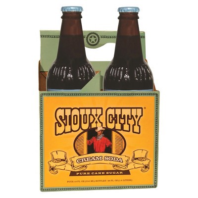 slide 1 of 1, Sioux City Cream Soda, 4 ct; 12 fl oz