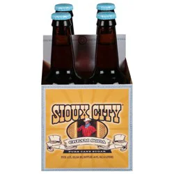 Sioux City Cream Soda - 4 x 12 fl oz Bottles