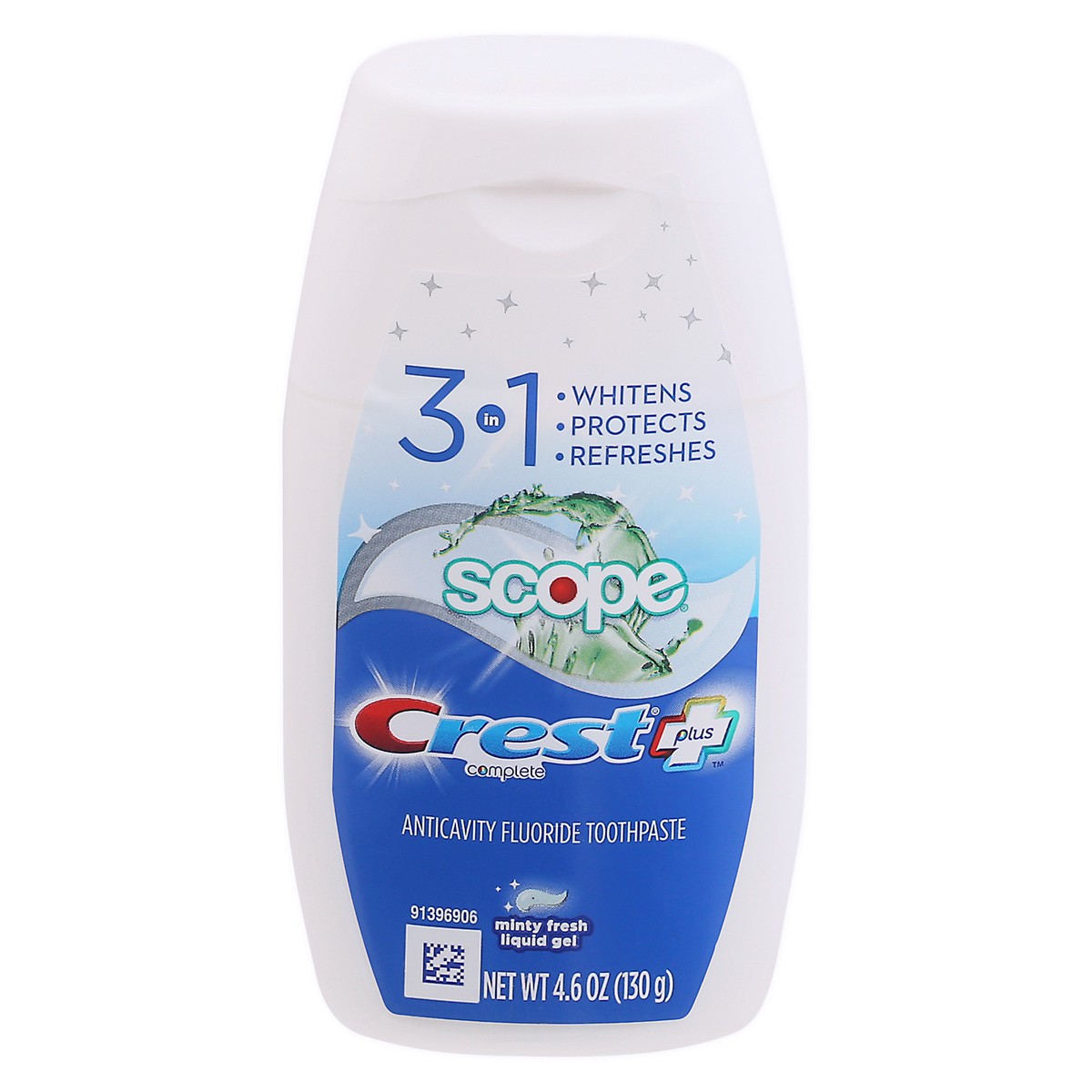 slide 1 of 1, Crest Plus Liquid Gel Minty Fresh Toothpaste 4.6 oz, 4.6 oz
