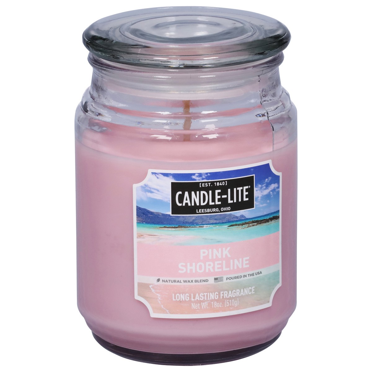 slide 5 of 9, Candle-Lite Candle Lite Pink Shoreline Candle 18 Ounces, 1 ct