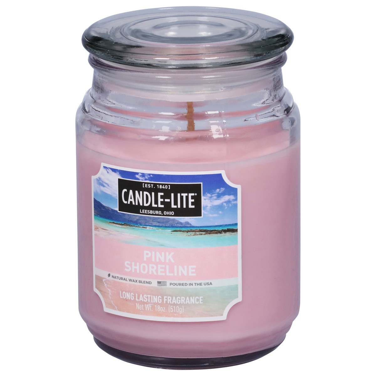 slide 7 of 9, Candle-Lite Candle Lite Pink Shoreline Candle 18 Ounces, 1 ct