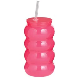 Destination Holiday Plastic Wavy Cup - Pink