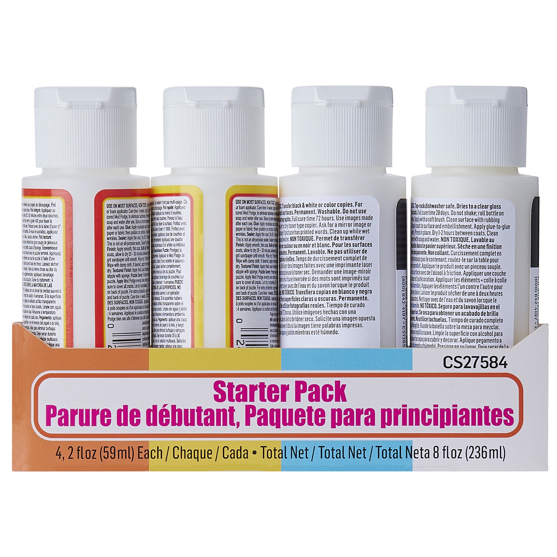 slide 5 of 10, Mod Podge Adhesive Starter Pack, 2 fl oz