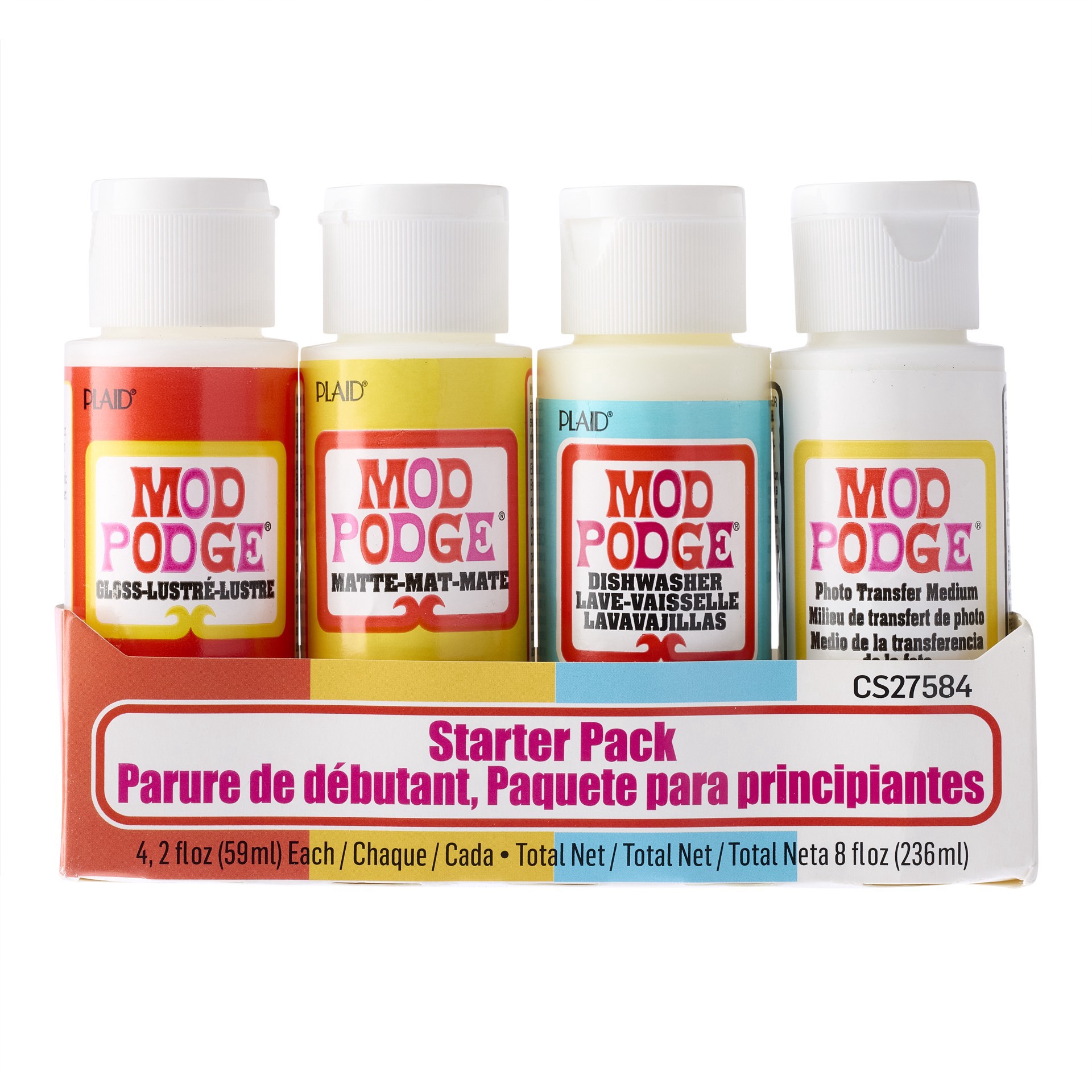 slide 2 of 10, Mod Podge Adhesive Starter Pack, 2 fl oz