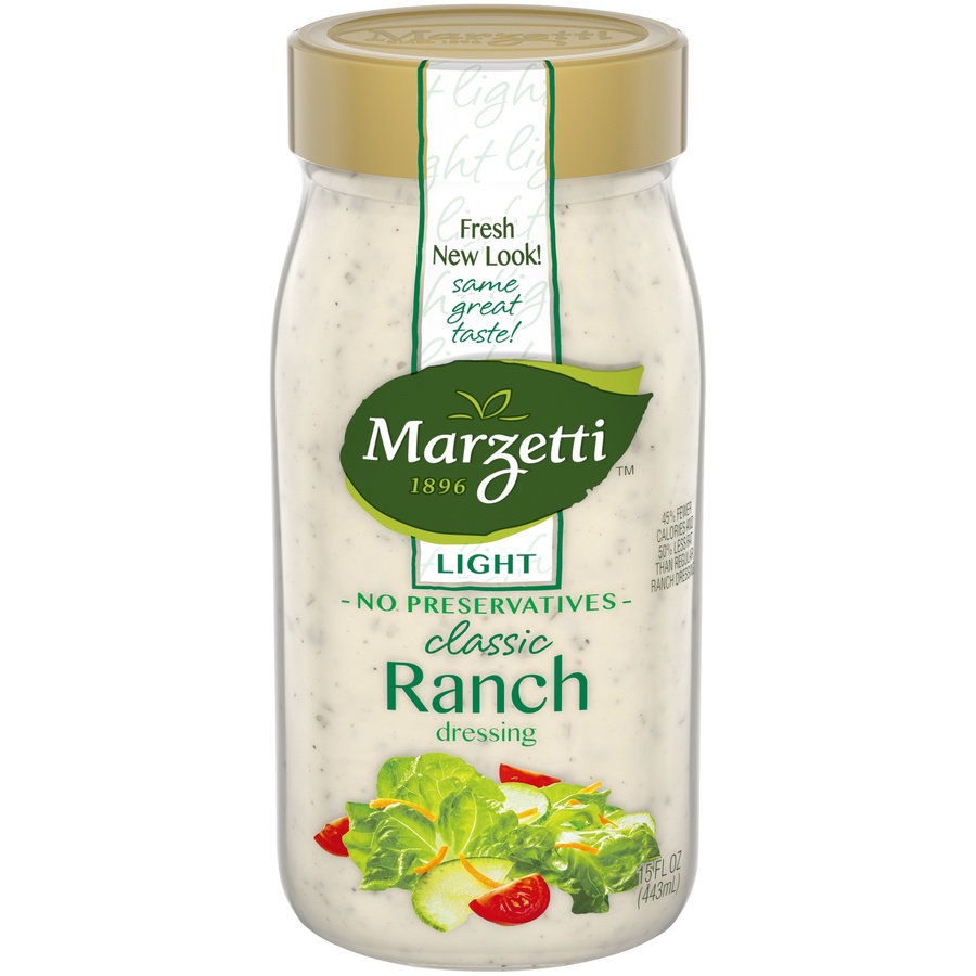 slide 1 of 6, Marzetti Light Classic Ranch Dressing, 15 fl oz