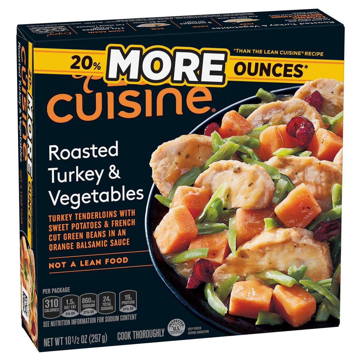 slide 2 of 8, Lean Cuisine Frozen Meal Roasted Turkey and Vegetables, Balance Bowls Microwave Meal, Frozen Turkey Dinner with Veggies, Frozen Dinner for One, 10 oz