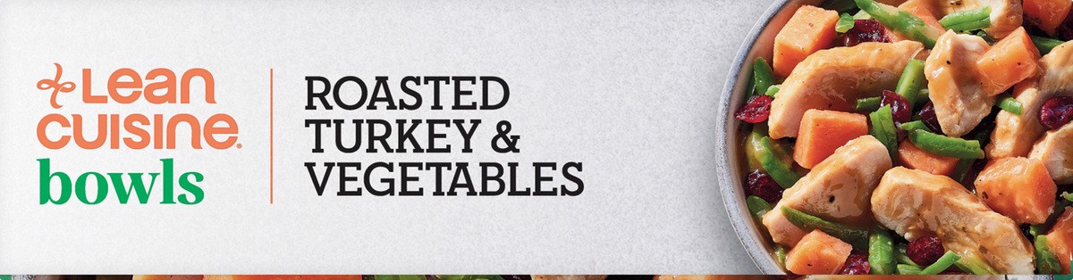 slide 8 of 8, Lean Cuisine Frozen Meal Roasted Turkey and Vegetables, Balance Bowls Microwave Meal, Frozen Turkey Dinner with Veggies, Frozen Dinner for One, 10 oz