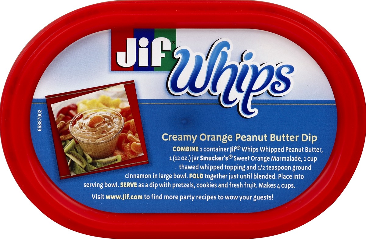 slide 2 of 6, Jif Whips Creamy Whipped Peanut Butter, 15.9 oz