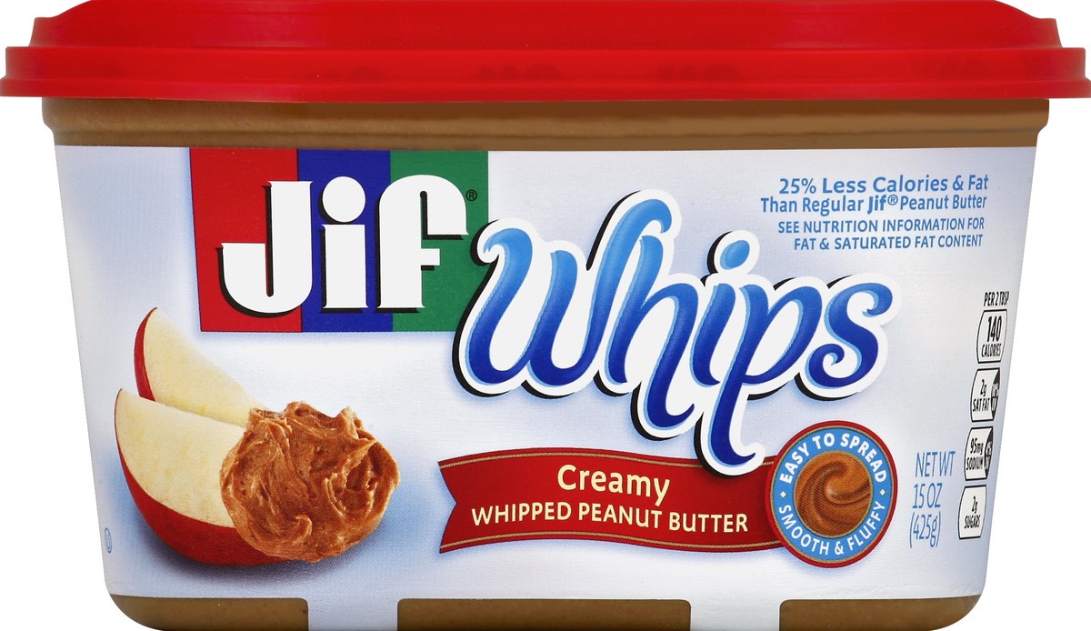 slide 5 of 6, Jif Whips Creamy Whipped Peanut Butter, 15.9 oz
