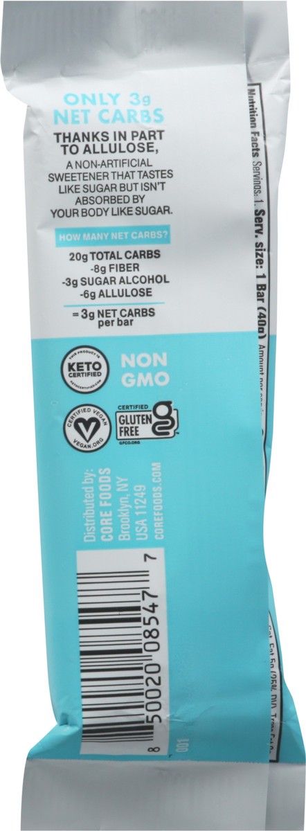 slide 5 of 9, Core Chocolate Chip Cookie Dough Keto Bar 1.4 oz, per lb