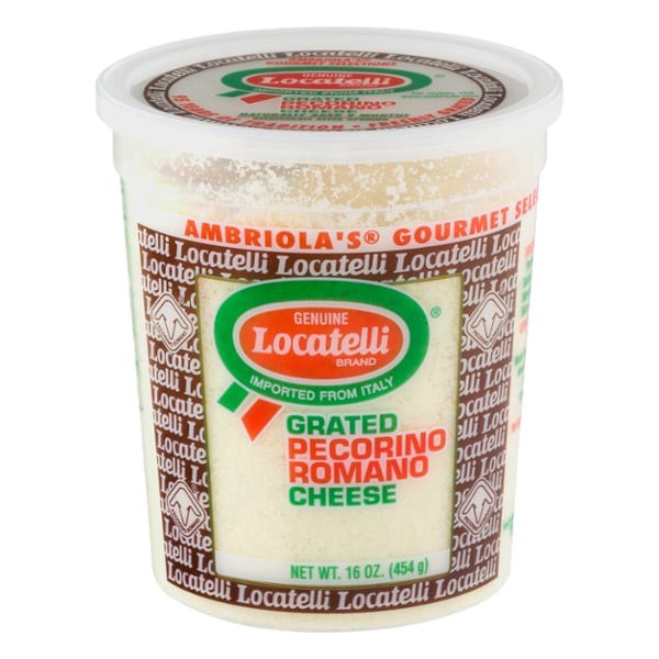 slide 1 of 1, Locatelli Pecorino Romano - Grated, 16 oz