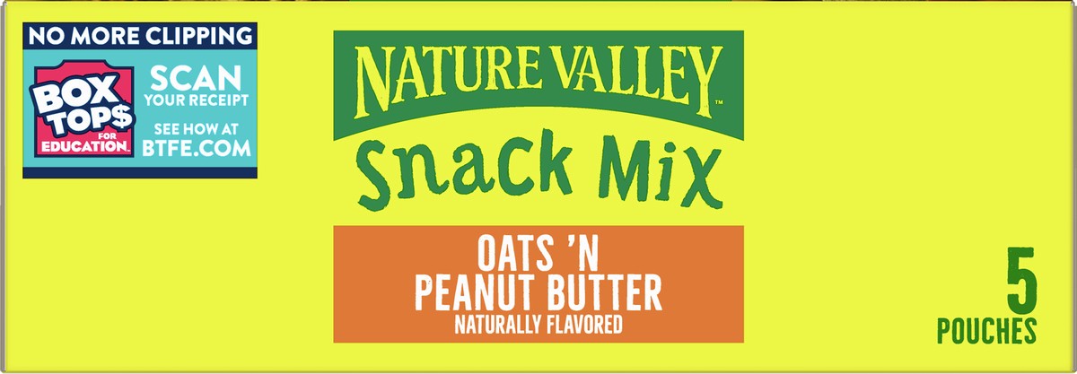 slide 9 of 9, Nature Valley Oats 'N Peanut Butter Snack Mix 5 ea, 5 ct; 1.2 oz