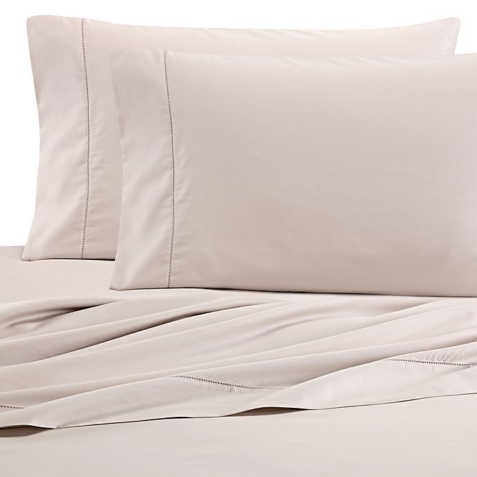 slide 1 of 6, Wamsutta PimaCott 525-Thread-Count Wrinkle Resistant Full Flat Sheet - Khaki, 1 ct