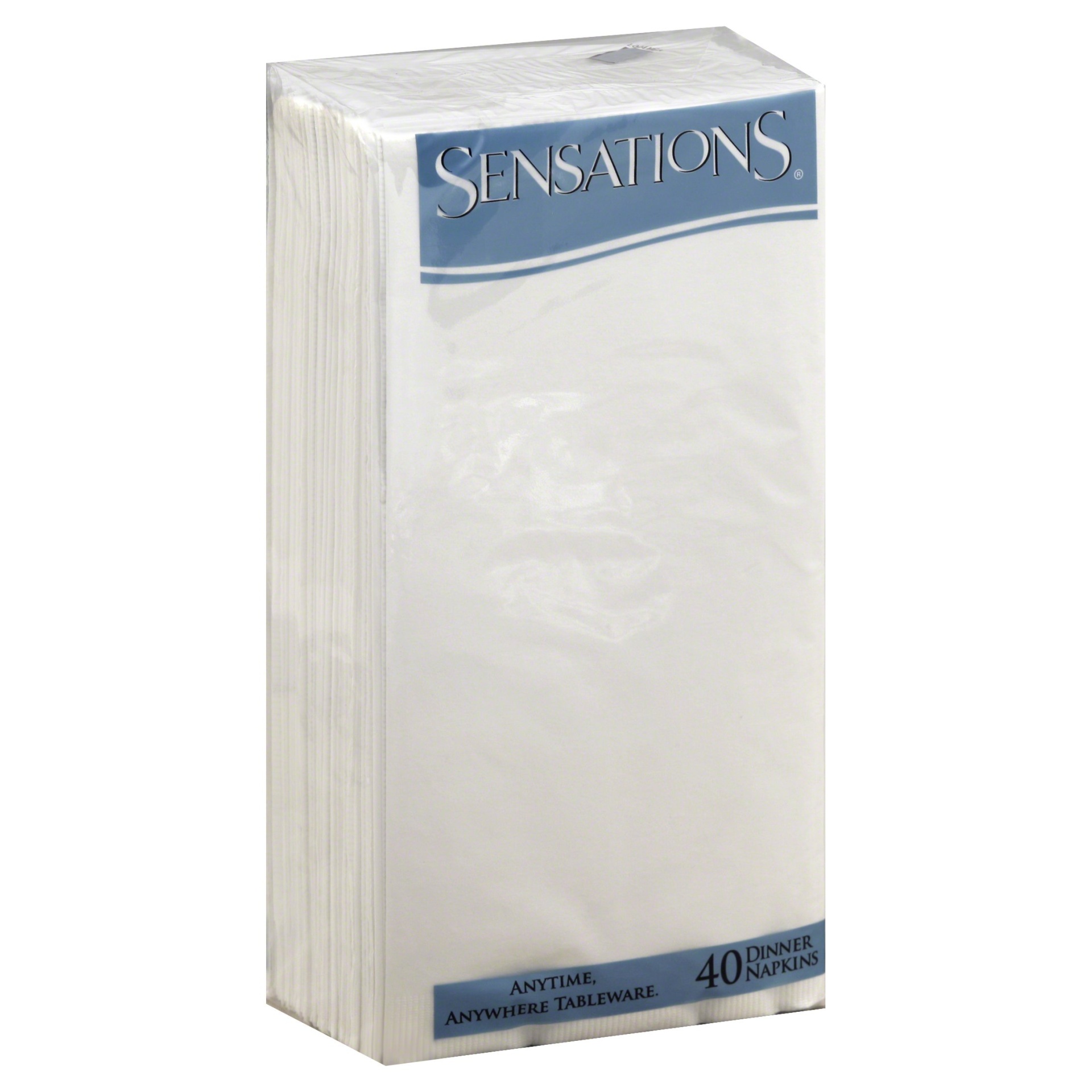 slide 1 of 1, Sensations White Dinner Napkin, 40 ct