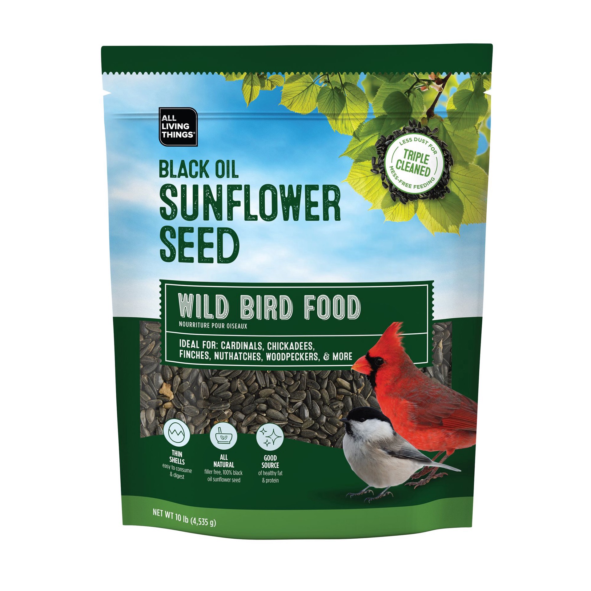slide 1 of 1, All Living Things® Black Oil Sunflower Seeds, 20 lb