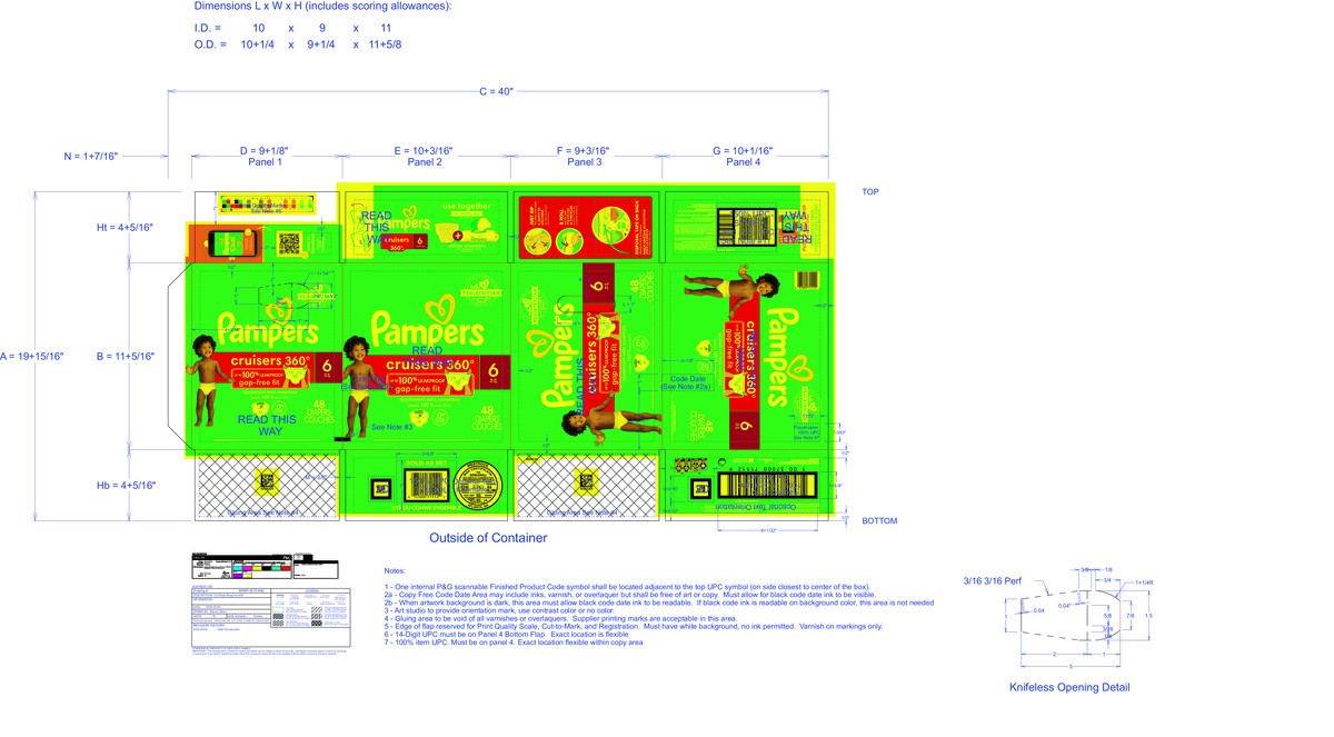 slide 5 of 6, Pampers Cruisers 360 Pull-On Diapers, Size 6, 48 Count, Babyproof up to 100% leakproof diaper, 48 ct