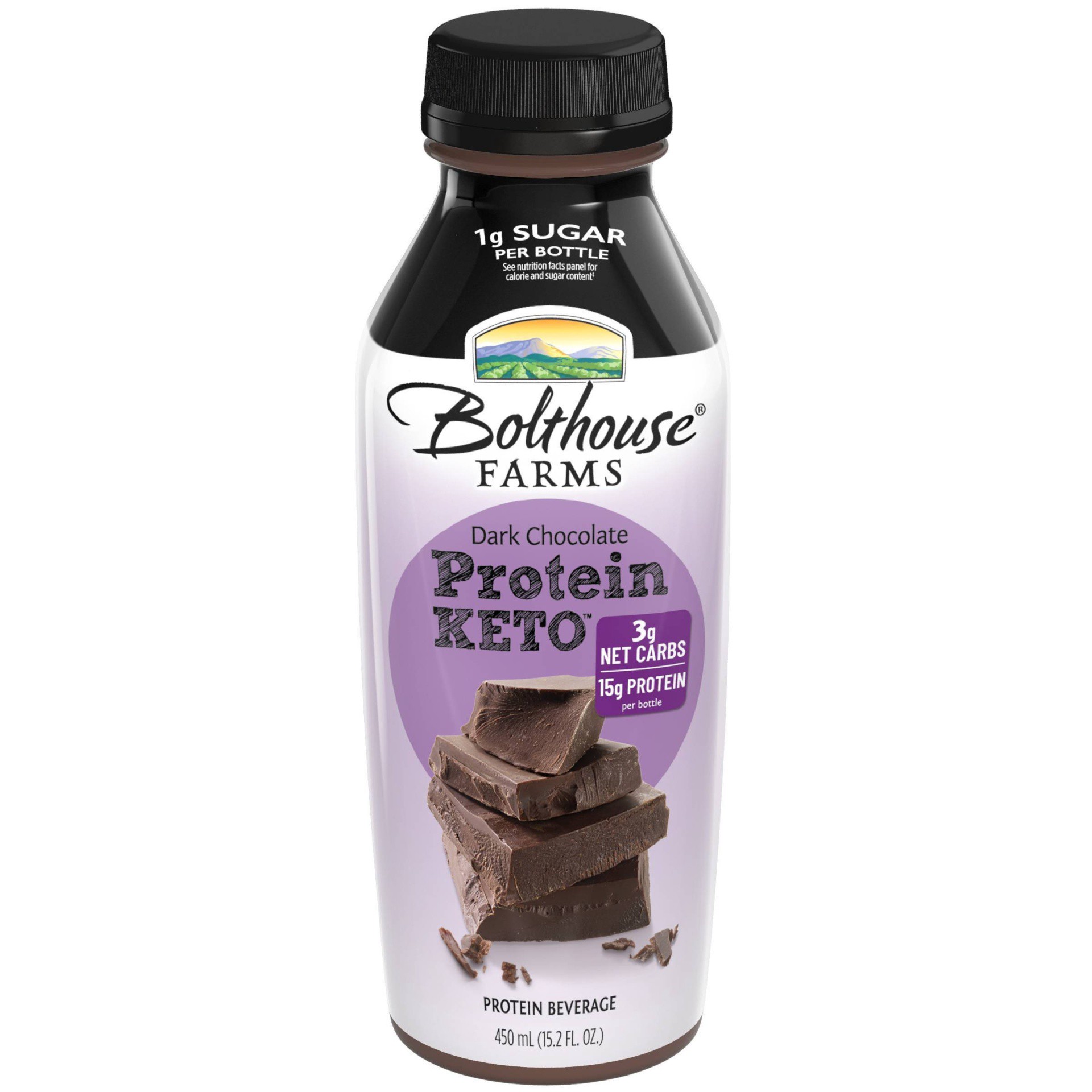 slide 1 of 5, Bolthouse Farms Protein Keto with 15g Protein, Dark Chocolate, 15.2oz, 15.2 oz