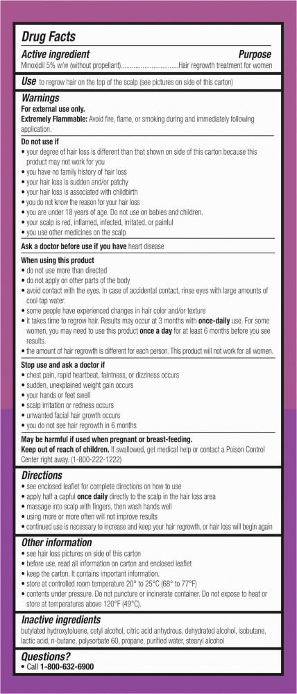 slide 2 of 5, Kroger Women's Hair Regrow 120 Foam Treatment, 2 ct; 4.22 oz