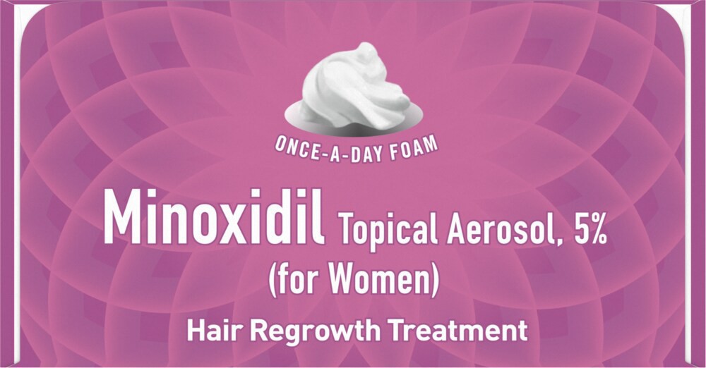 slide 4 of 5, Kroger Women's Hair Regrow 120 Foam Treatment, 2 ct; 4.22 oz