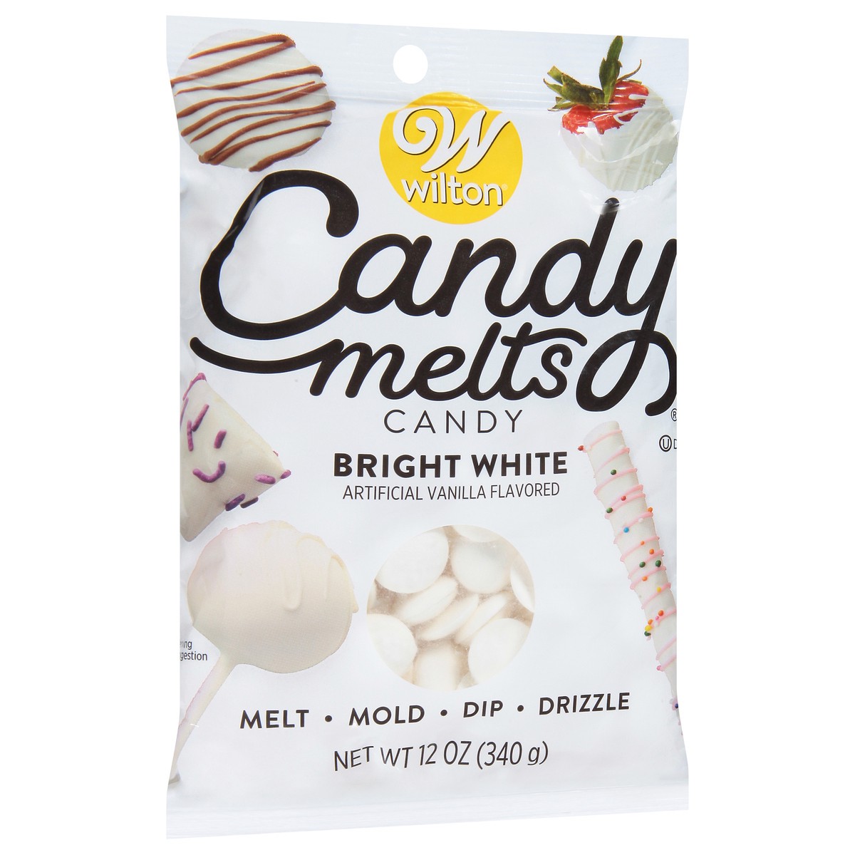 slide 2 of 9, Wilton Bright White Vanilla Flavored Candy Melts 12 oz, 12 oz